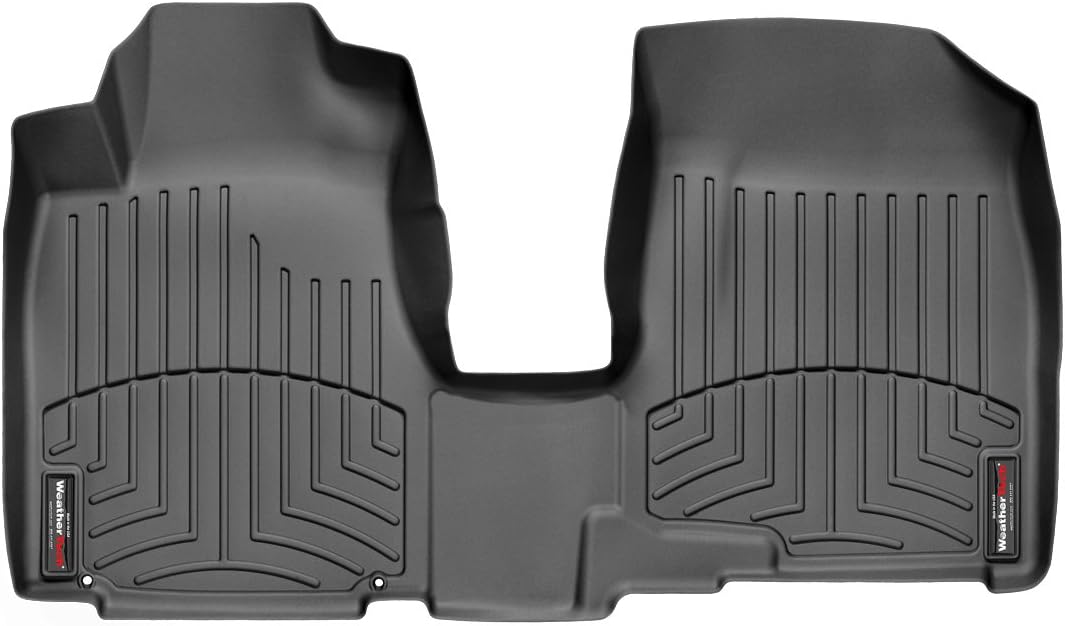 WeatherTech Custom Fit FloorLiners for Honda CR-V - 1st Row - Over The Hump (443191), Black