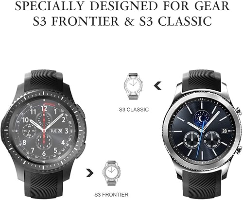 Miniatura 10 de NotoCity Banda de repuesto para Gear S3 Frontier sin huecos, correa de repuesto de silicona para Samsung Gear S3 FrontierGear S3 ClassicGalaxy Watch