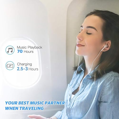 Miniatura 2 de AGPTEK A02PL - Reproductor de MP3 de 64 GB, reproducción de 70 horas de reproducción de sonido sin pérdidas, soporta hasta 128 GB (oro rosa)