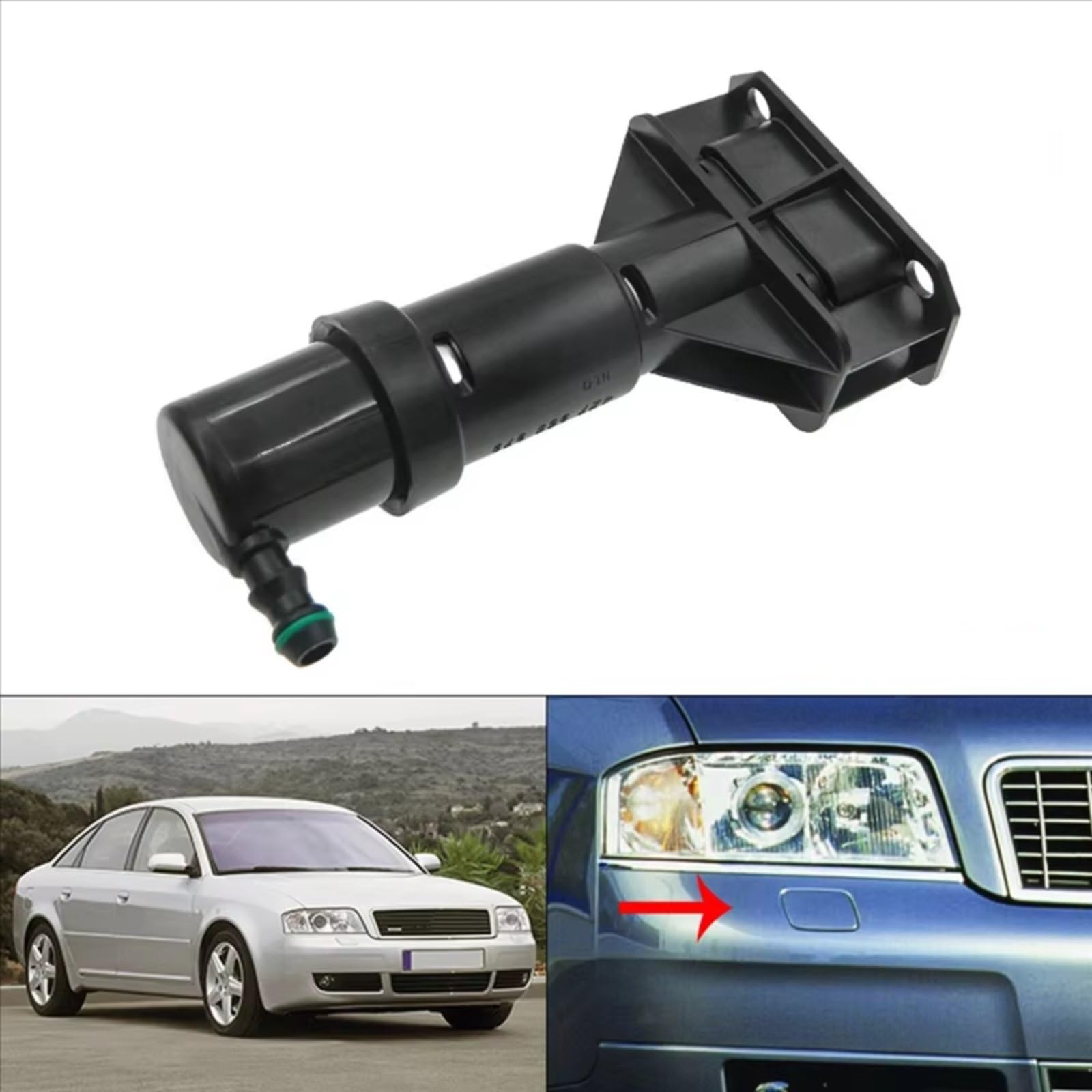 Buse Lave Phare Compatible Avec A6 Pour Allroad Pour C5 2002-2005 2 Pièces Lhd Rhd Pièces De Buse De Lavage De Phare De Pare-chocs Avant 4Z7955979