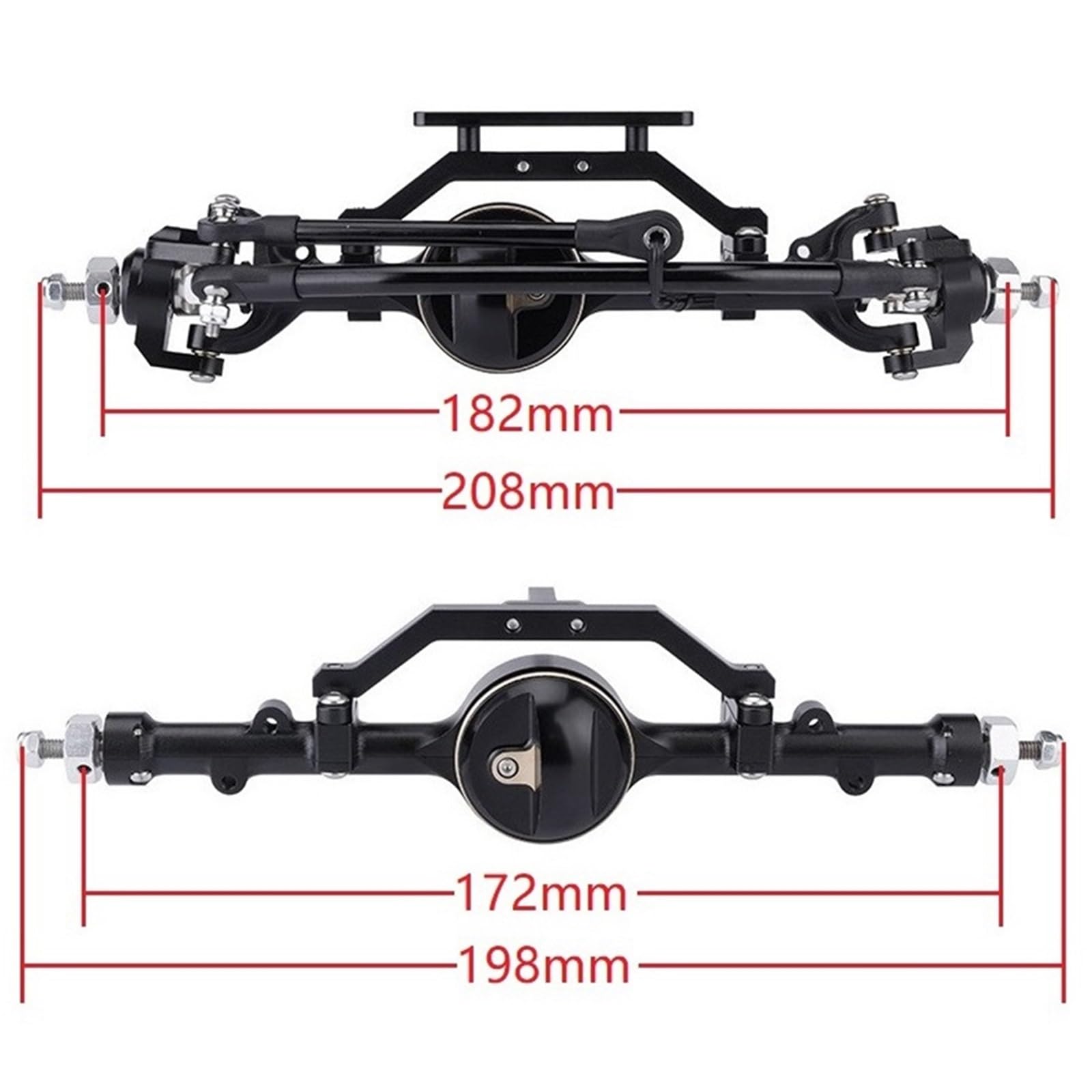 Oś przednia i tylna D90 do 1/10 gąsienica RC RC4WD D90 D110 Gelande II TF2 Yota II części do modernizacji osi