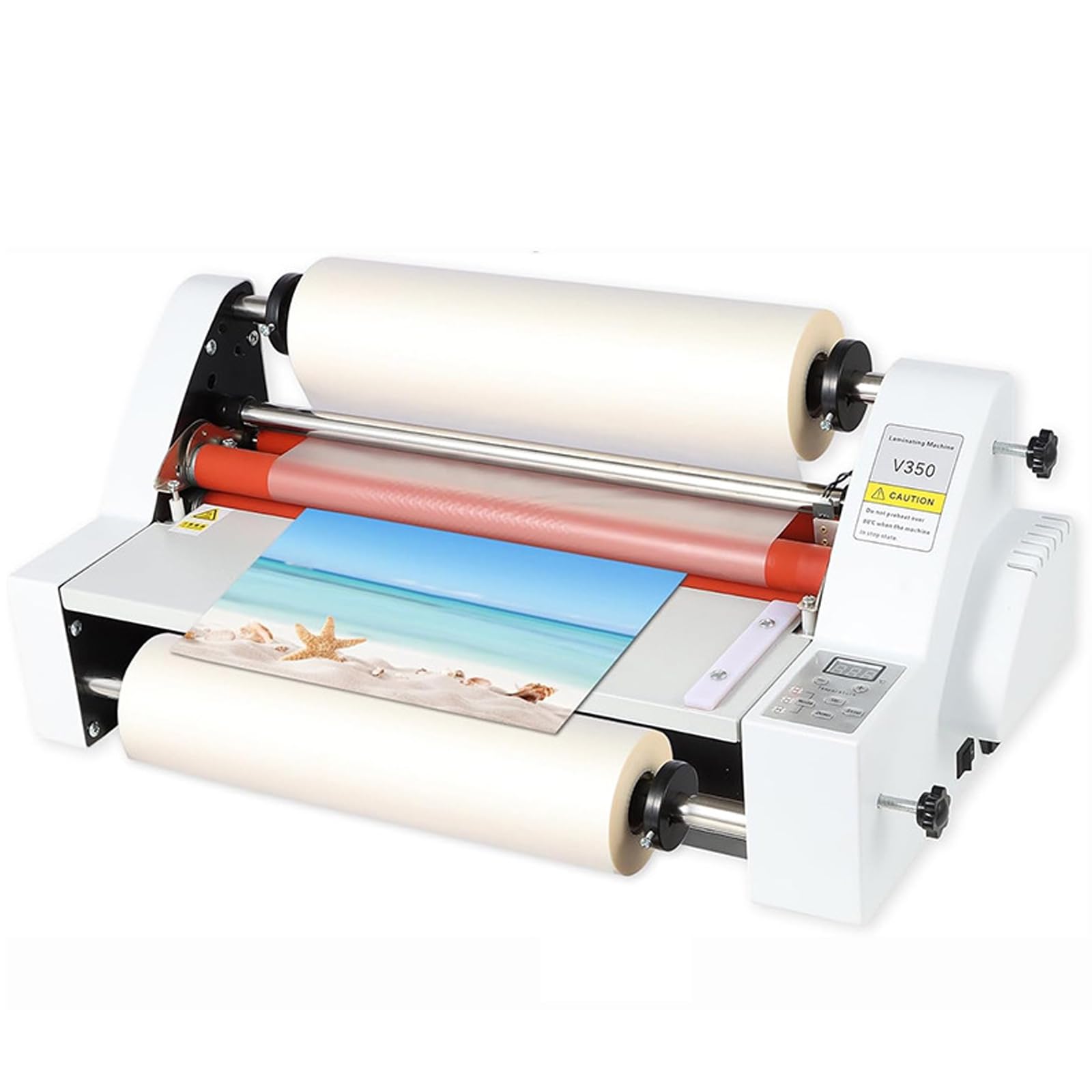 FHRKA A3 A4 A5 Laminator Machine, 350mm Hot & Cold Laminating Machine with 2 Rolls of Film, Single & Double Sided Lamination