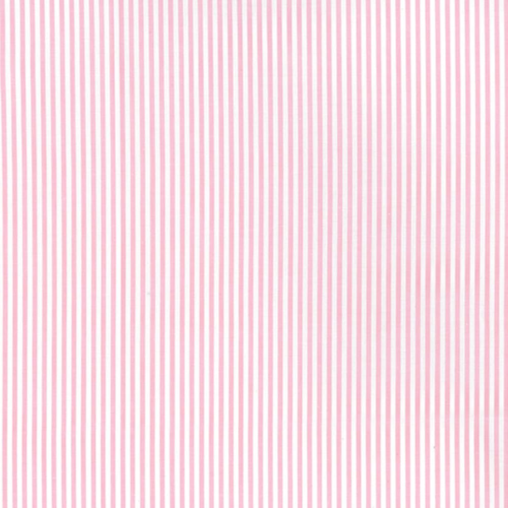 Oh Sew Crafty Limited Pink Chambray 100% Yarn Dyed Cotton Fabric Candy Stripes Lines 144Cm Wide (Sold Per Half Metre) (Pink)