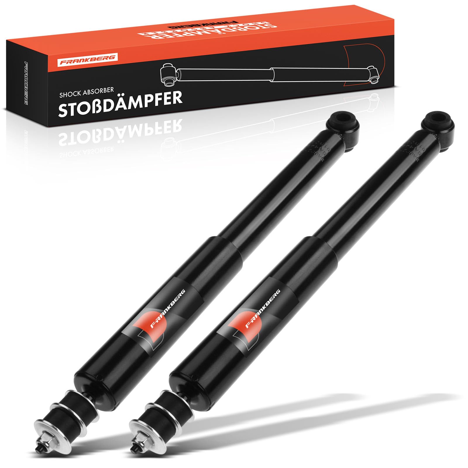 Frankberg 2 amortiguadores traseros de 508 mm a presión de gas 312461 | Compatible con: Land Cruiser 90 J9