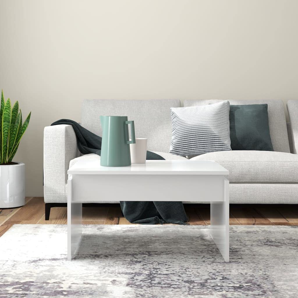 Couchtisch Weiß 68x50x38 cm Spanplatte