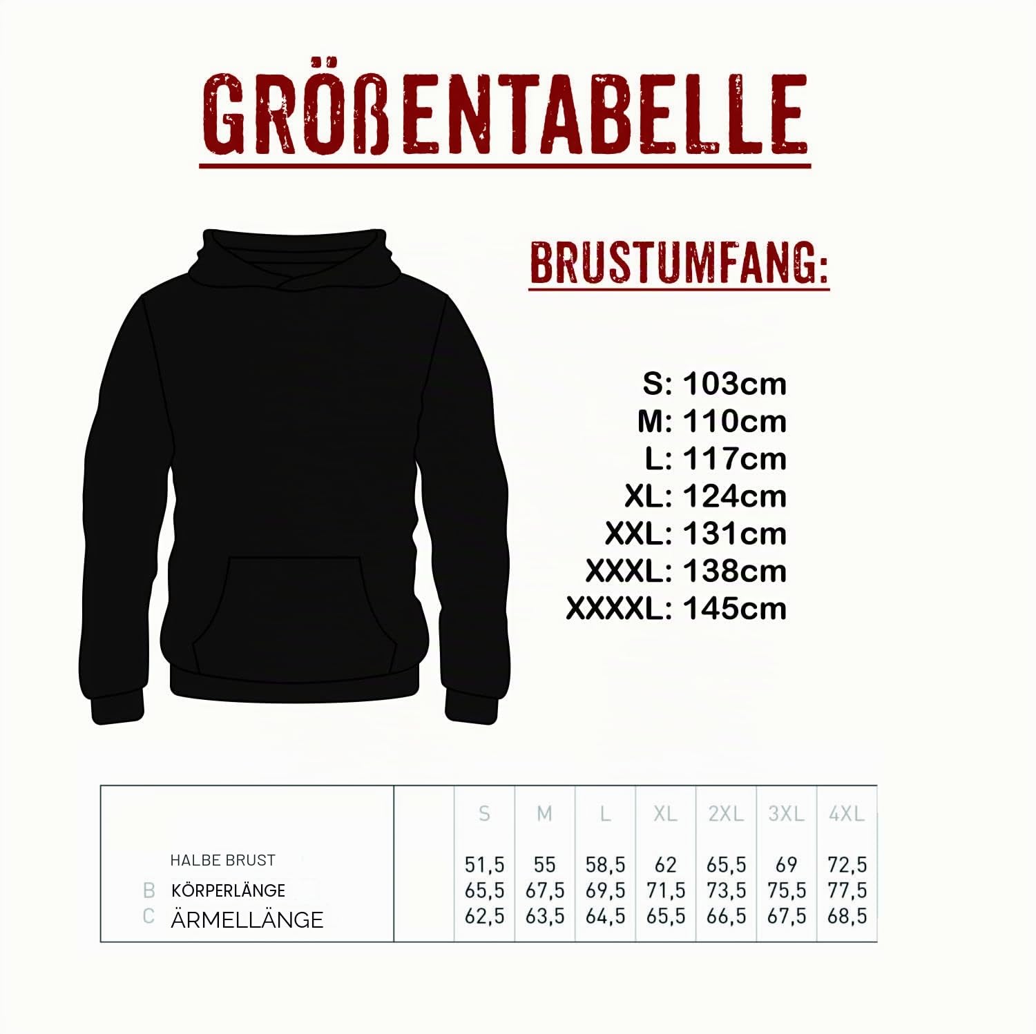 Gasoline Bandit Herren Kapuzen-Jacke Zip Hoodie für US-Cars Classic Auto Oldtimer Fans - Komm auf die dunkle Seite- Wir Fahren Verbrenner