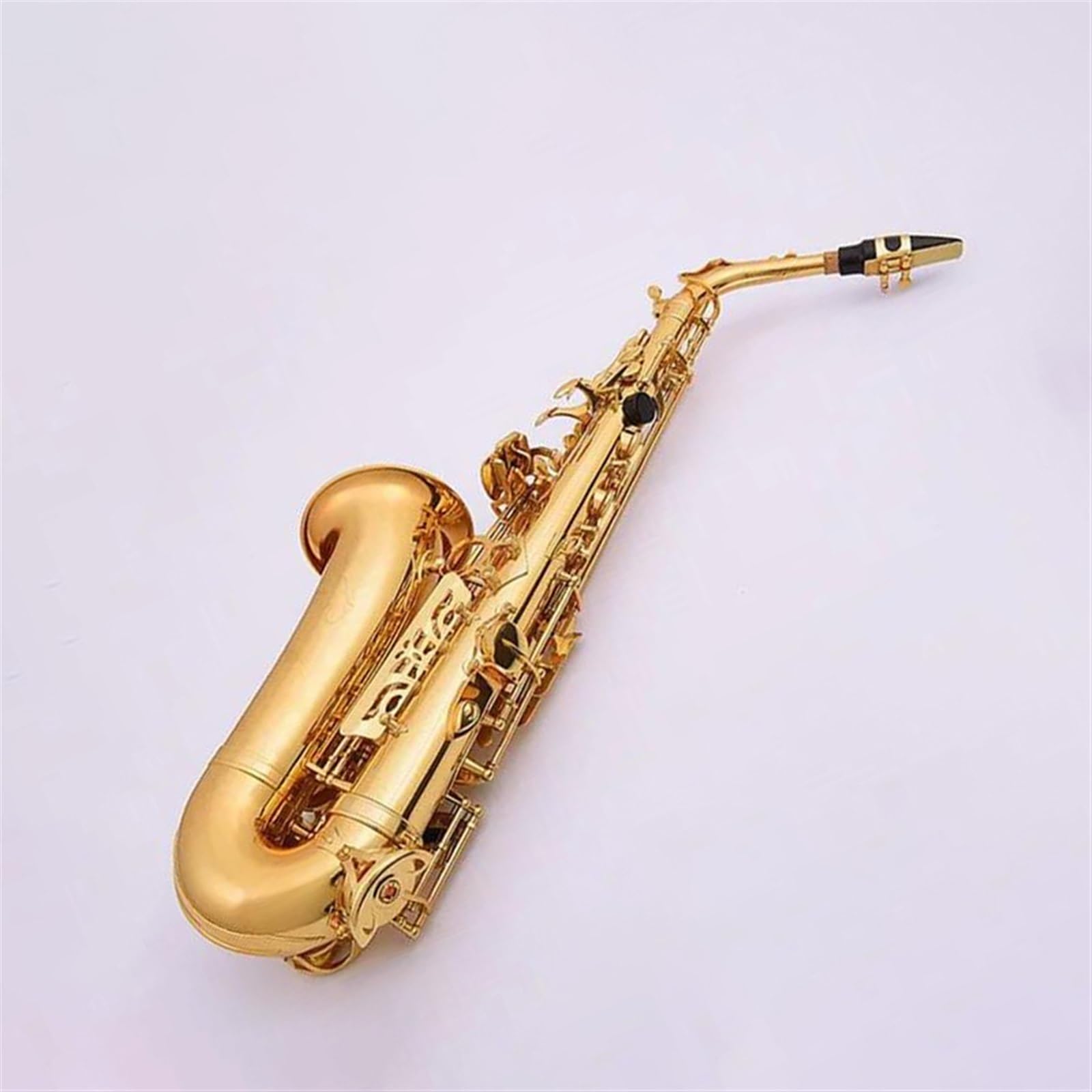 Saxofón Principiante Saxofón Alto Con Afinación En Eb Instrumento Musical De Latón Lacado En Oro Saxofón En Mi Bemol Con Estuche Y Accesorios