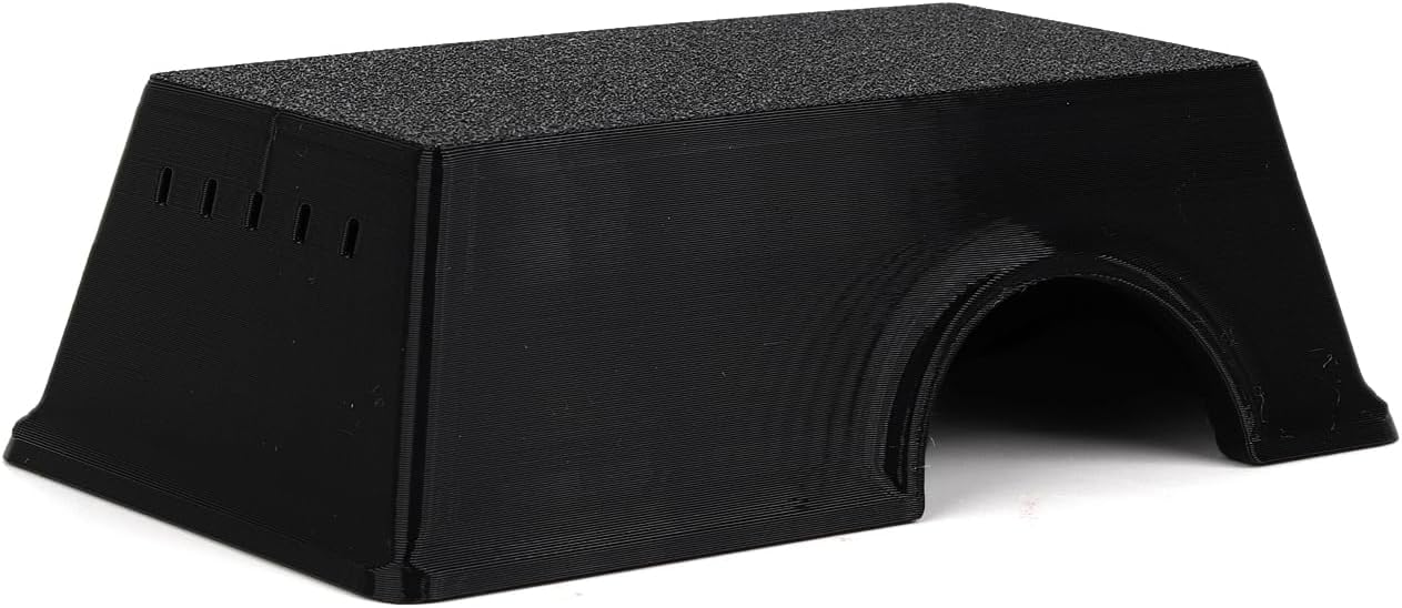 Snake Hide, Leopard Gecko Tank Accessories for Reptile Ball Python Crested Gecko Lizard Bearded Dragon - BlackHideS