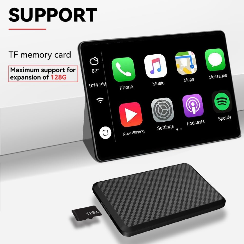 Android14 bezprzewodowy CarPlay Ai Box 4 rdzenie 4 GB RAM + 64 GB ROM wtyczka stabilna transmisja samochodowy adapter bezprzewodowy