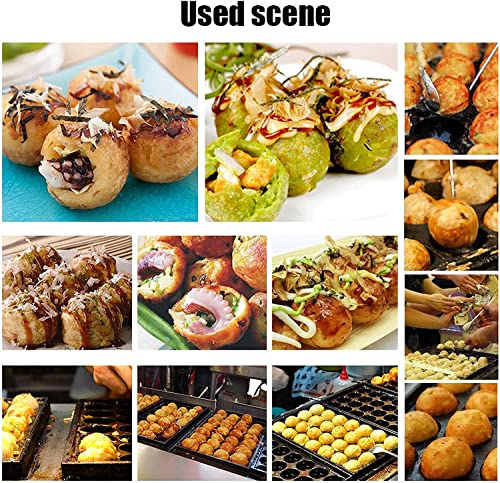 Máquina eléctrica para takoyaki 28 bolas antiadherente miniatura 6