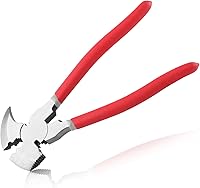 Vista 8 de Alicates de esgrima multiusos con 2 cortadores de alambre, extractor de clavos para instalar mantenimiento de reparación de vallas de alambre