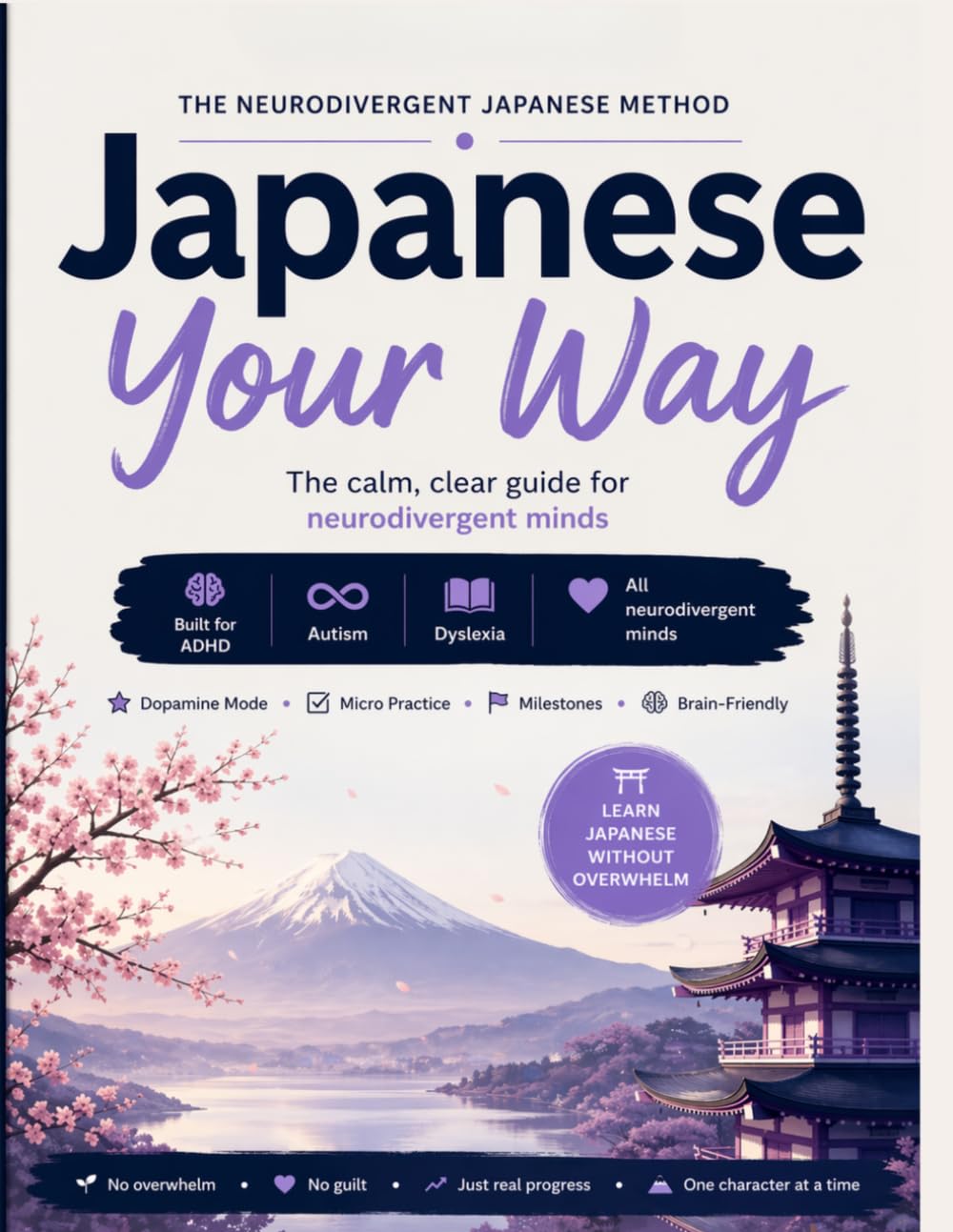 Learn Japanese in 5 Minutes a Day: The Neurodivergent Japanese Method: A Beginner-Friendly Workbook for ADHD, Autism, and Overwhelmed Learners