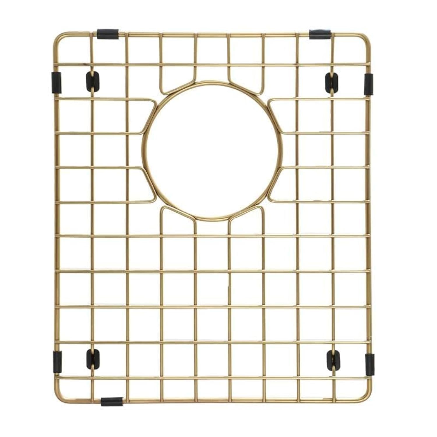 Starstar Gold Sinks Protector Matte 304 Stainless Steel Kitchen Sink Bottom Grid, Rack (14 L X 16 W)