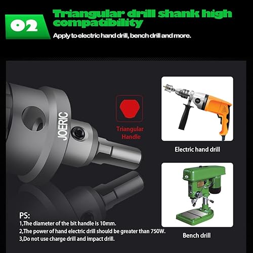 Miniatura 2 de JOERIC Broca de sierra con punta de carburo de tungsteno para metal duro, cortador de sierra de agujero de 78 pulgadas, para metal, acero