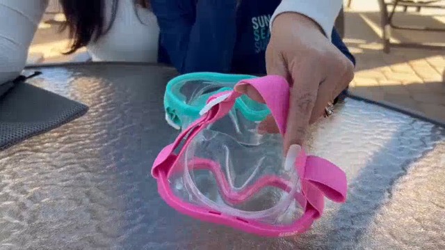 Aegend Gafas de Natación para Niños con Esnórquel, Máscara de Buceo con Cubierta de Nariz, Correa de Tela Tejida, Antivaho y Sin Filtraciones miniatura 7
