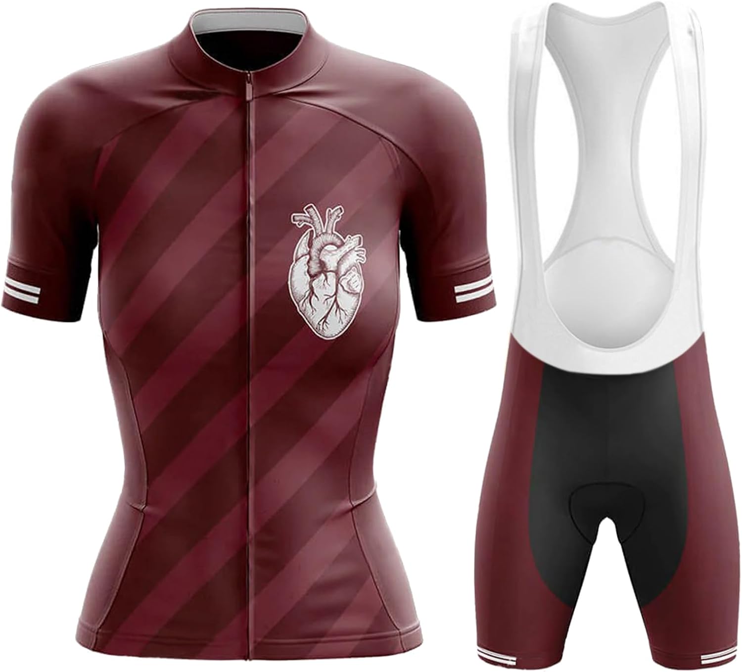 Completo Ciclismo Donna Estivo - Maglia E Salopette Con Imbottitura Gel 19D | Traspirante, Asciugatura Rapida - Foto 10