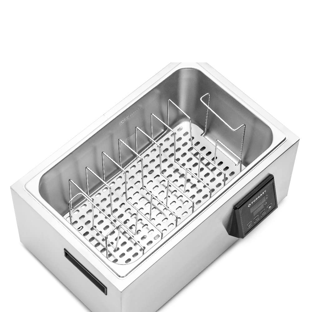 Sous Vide Roner Cucina Professionale, Circolatore Bagnomaria, Machina Sottovuoto, Slow Cooker, 28 Litri, per Cottura a Bassa Temperatura, 5-95 ºC, Potenza 1.5 kW, 230V