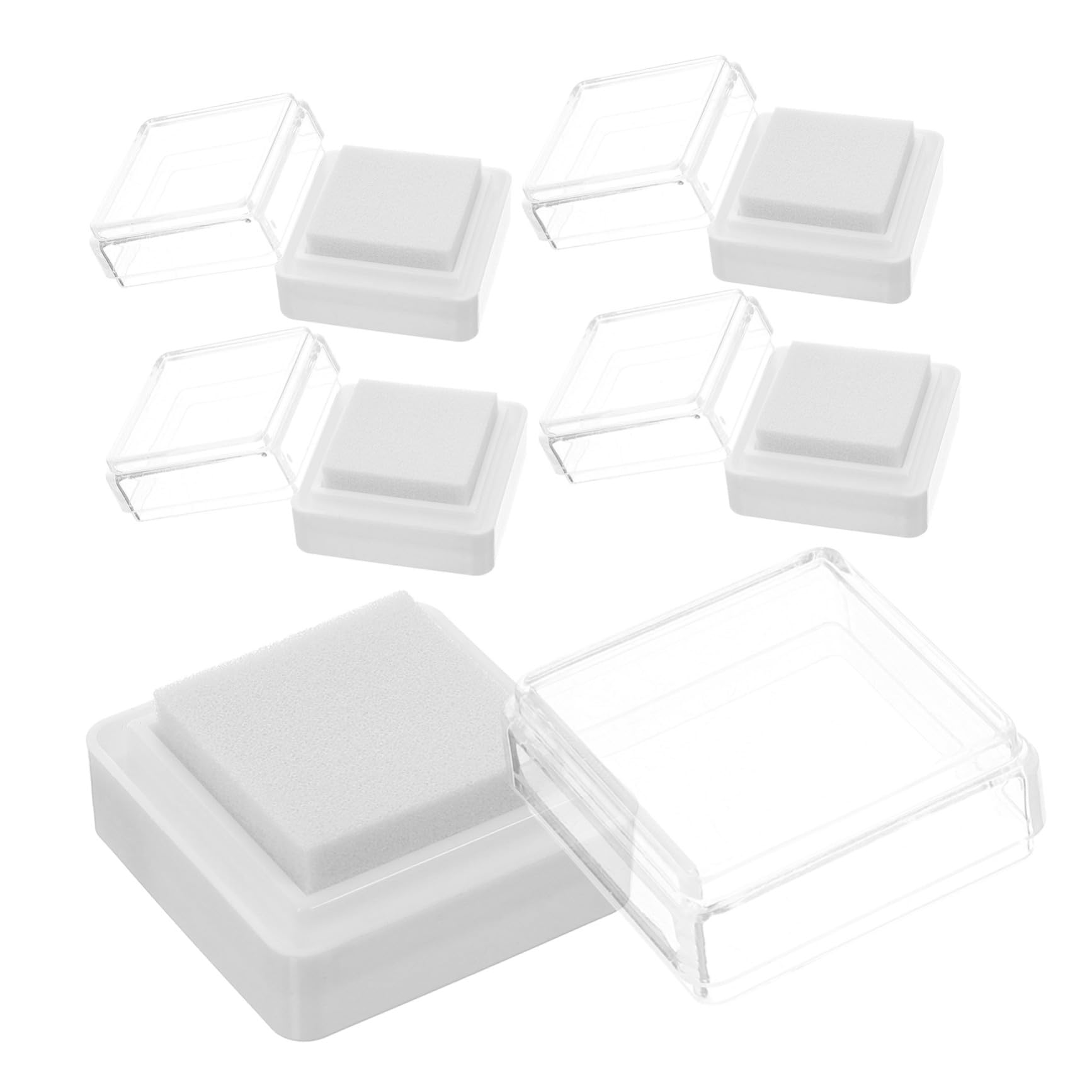 LALAFINA 25pezzi Cuscini Per Inchiostro Finger Ink Pads Multi-funzionali Per Timbratura Spugna Alta Densità Per Ink Pad e Lavabile Pratico Per Creatività e Scrapbooking