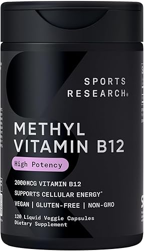 Vista 2 de Sports Research Paquete de multivitaminas - Metilcobalamina 2000mcg + glicinato de magnesio 160mg + vitamina D3 + K2 5000iu