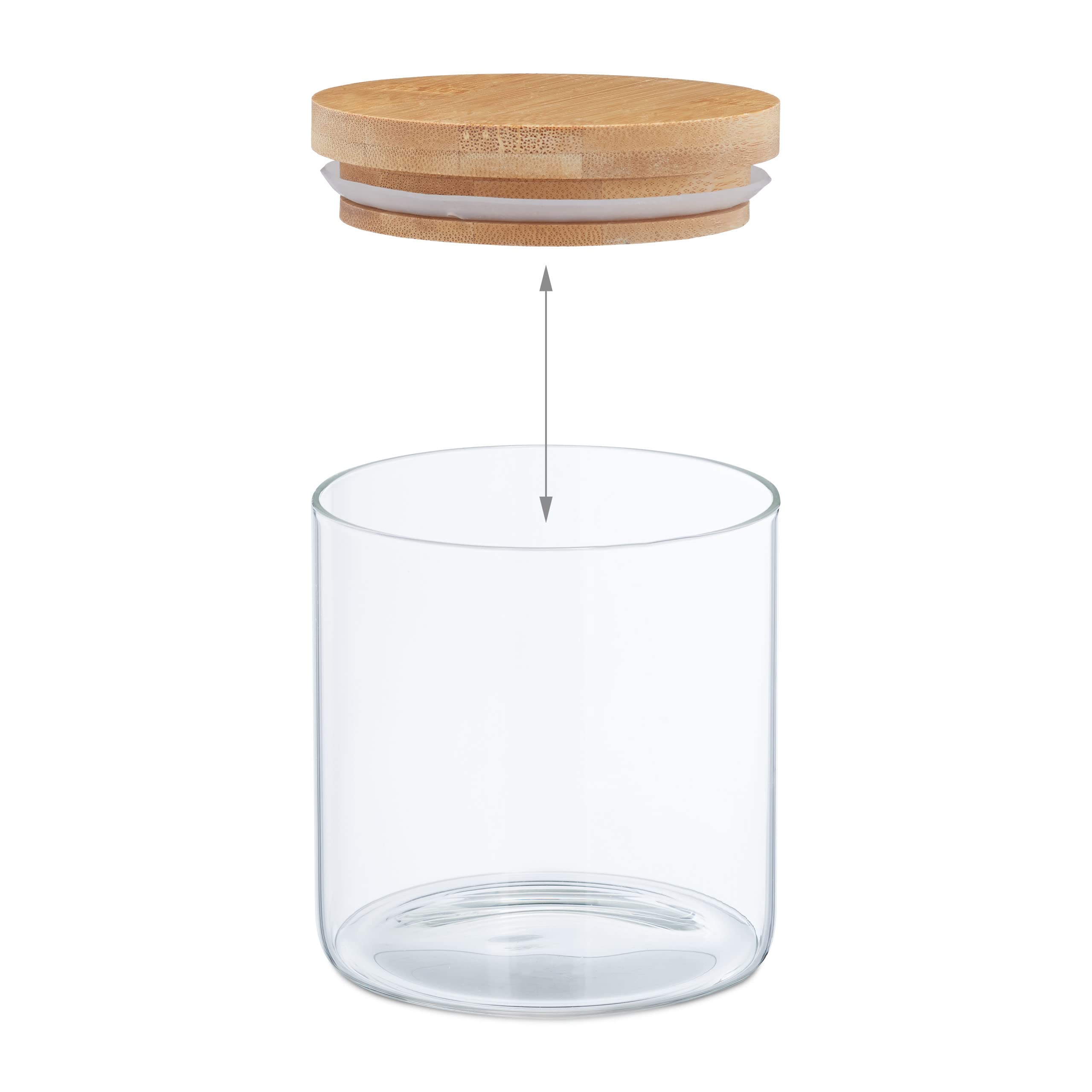 Voorraadpot met bamboe deksel - 1.5 liter