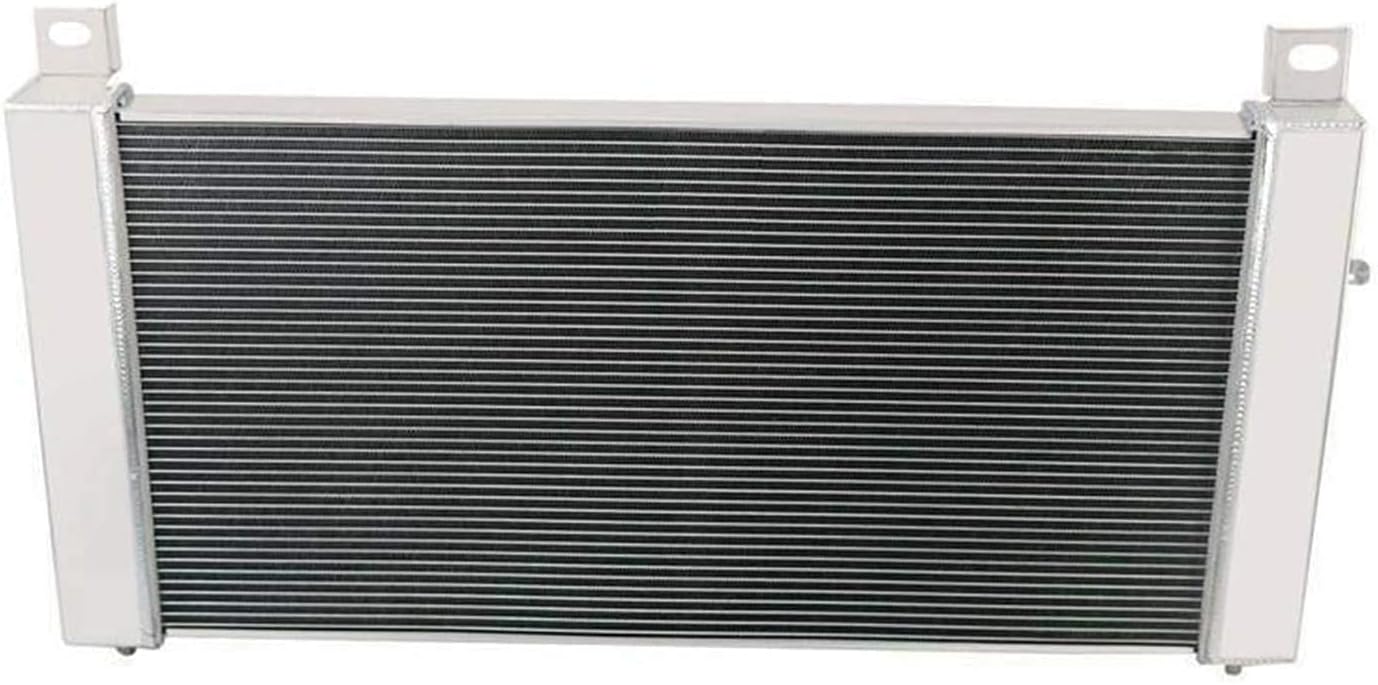 ALLOYWORKS OEM# 2334 All Aluminum Radiator for 1999-2012 Chevrolet GMC Yukon Silverado Suburban 4.8L 5.3L, 3 Row 28" Core