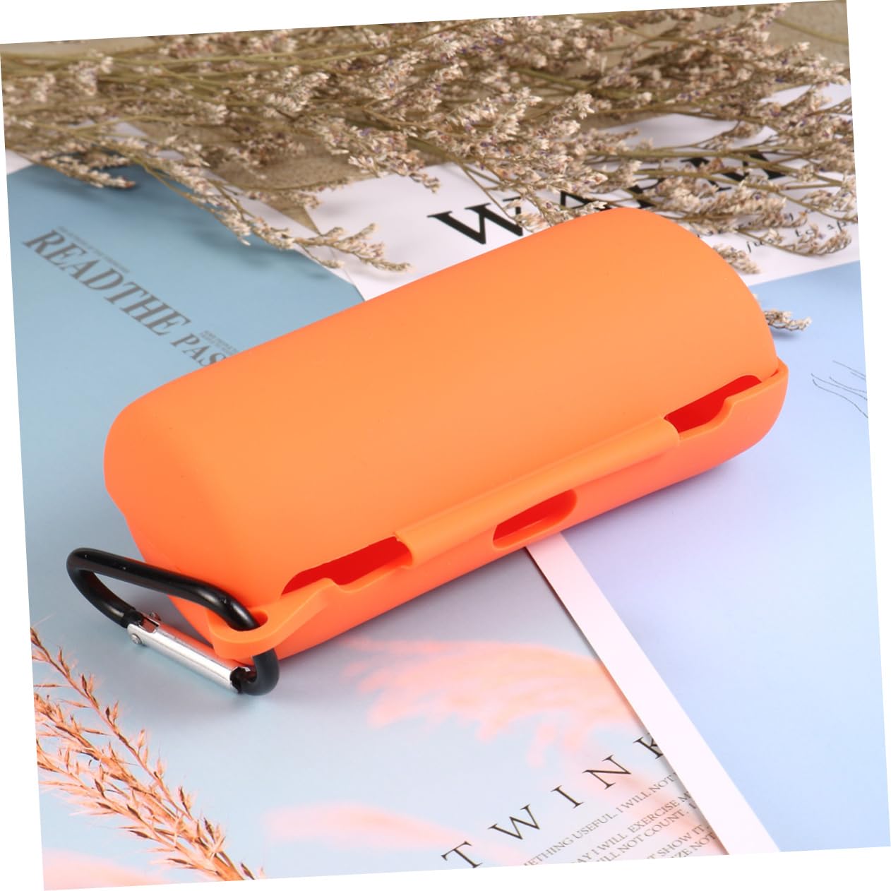UKCOCO 3piezas Funda Protectora De Silicona para Auriculares Inalámbricos Resistente Arañazos y Golpes Color Naranja Compatible y Portátil