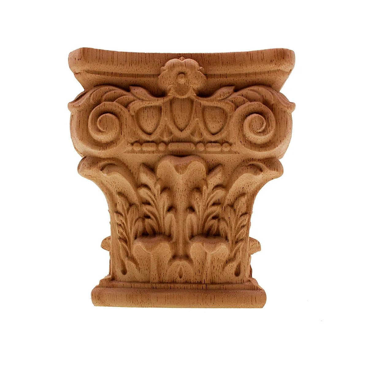 Rzeźbiona w drewnie aplikacja DIY vintage rzeźbiona w drewnie naklejka narożna aplikacja rama do mebli domowych szafki drzwi kominka dekoracja 26 cm