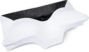HOMCA Memory Foam Pillow(King Size), Neck Support Bed Pillow for Side, Back and Stomach Sleepers(Black)