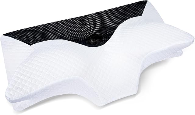 HOMCA Memory Foam Pillow(King Size), Neck Support Bed Pillow for Side, Back and Stomach Sleepers(Black)
