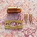 JVJ Hardware Door Hardware 92237 Polished Brass Finish Diameter Bullet Catch Poly Bag Polished Brass