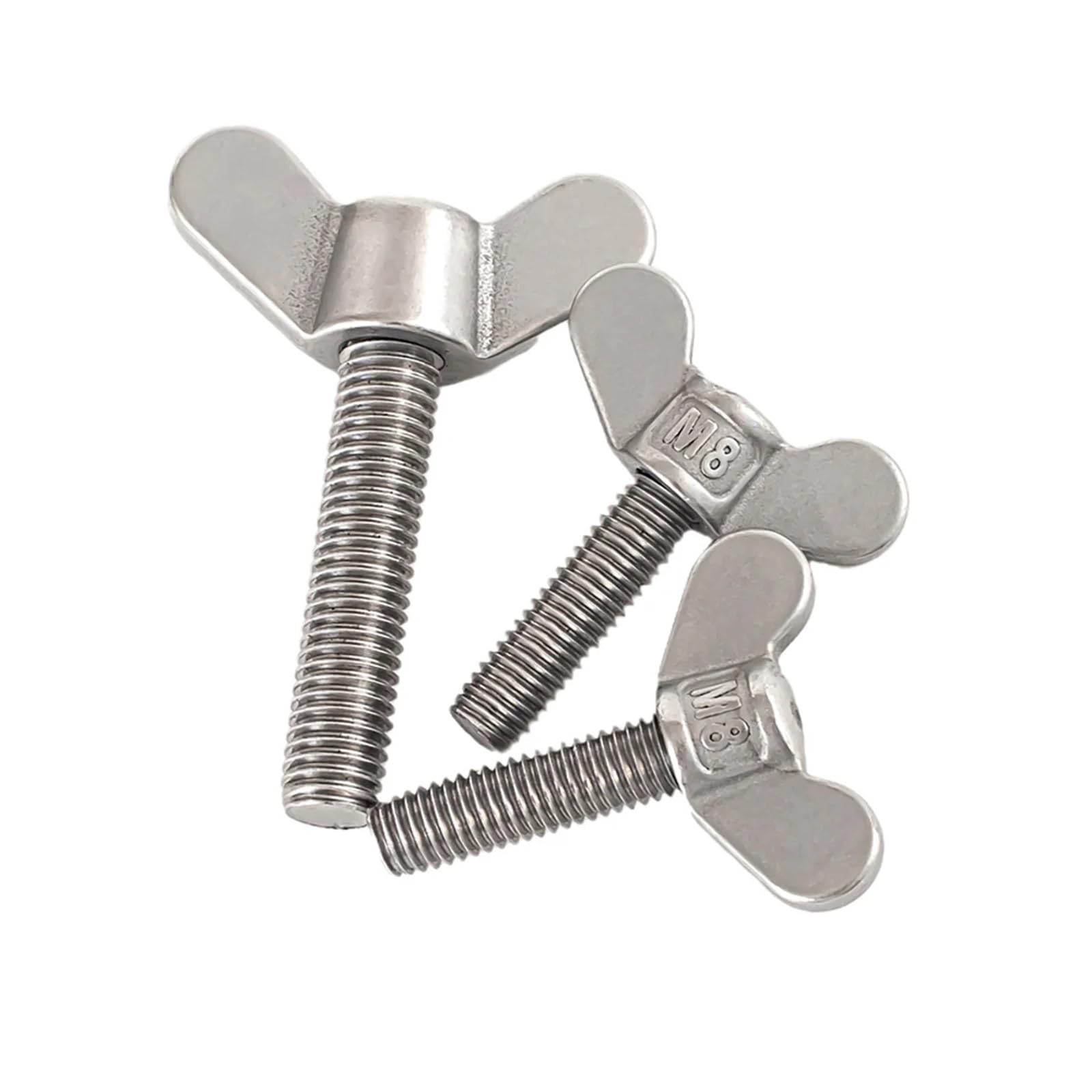 EBZFASO Wing Nuts Assortment Kit, 304 Stainless Steel Butterfly Screw Bolts(1PC M8X80)