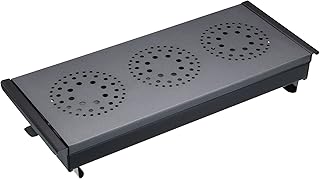 MasterClass Professional Extra Large Three Light Food Warmer, Dish Warmer, Display Boxed, Black/Grey