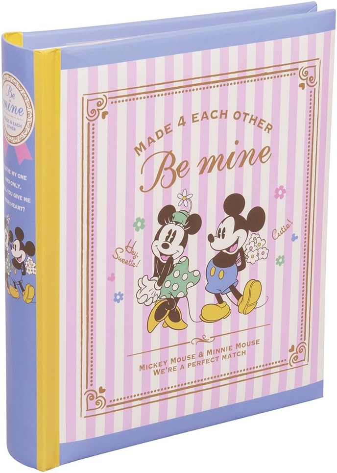 Nakabayashi Co, Ltd. Album Approaching Book-Type L-Size Two-Stage 160 Holds Mickey & Minnie 23315