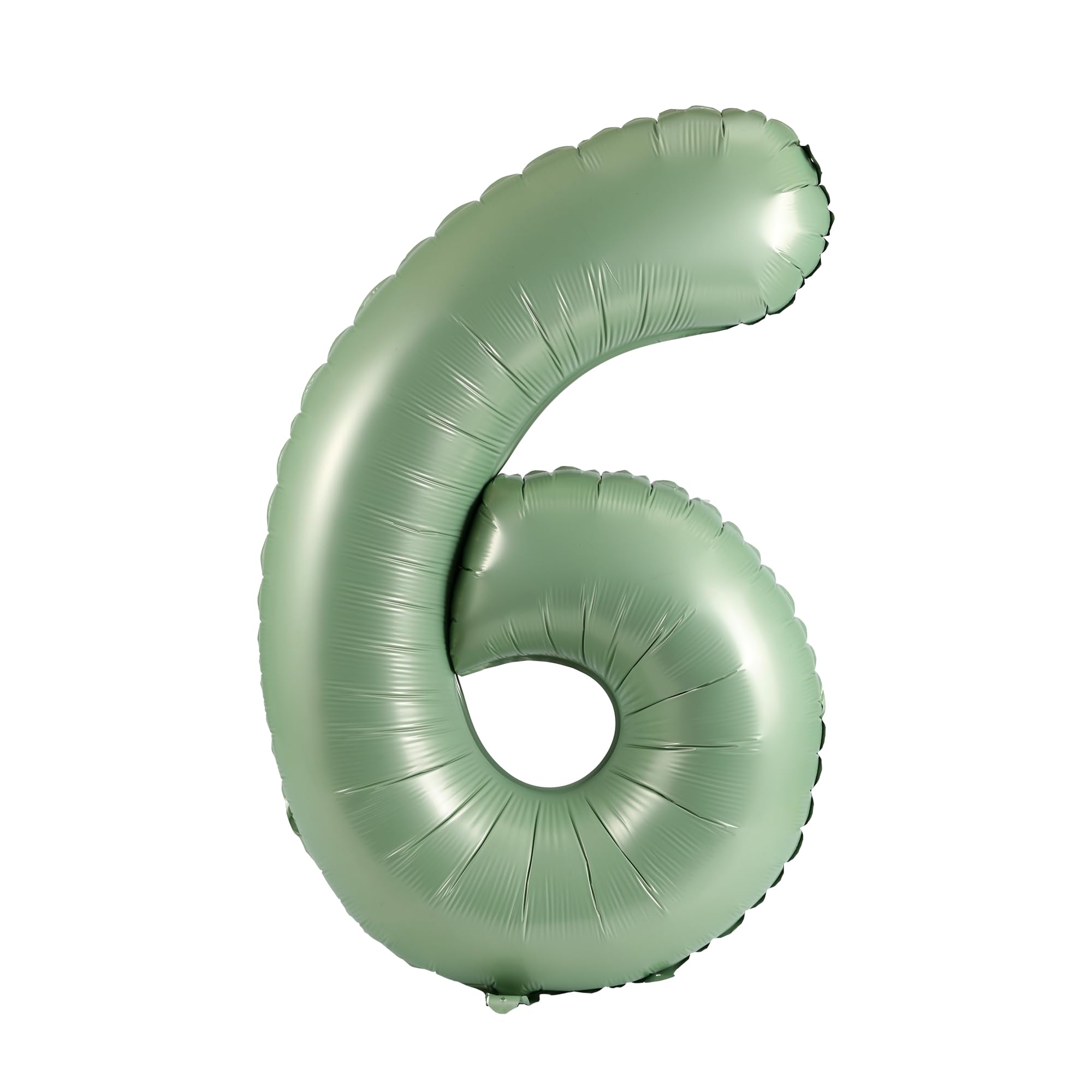YPSelected 32 Inch Large Foil Helium Number Balloon Birthday Wedding Party 0-9 (Olive Green, 6)