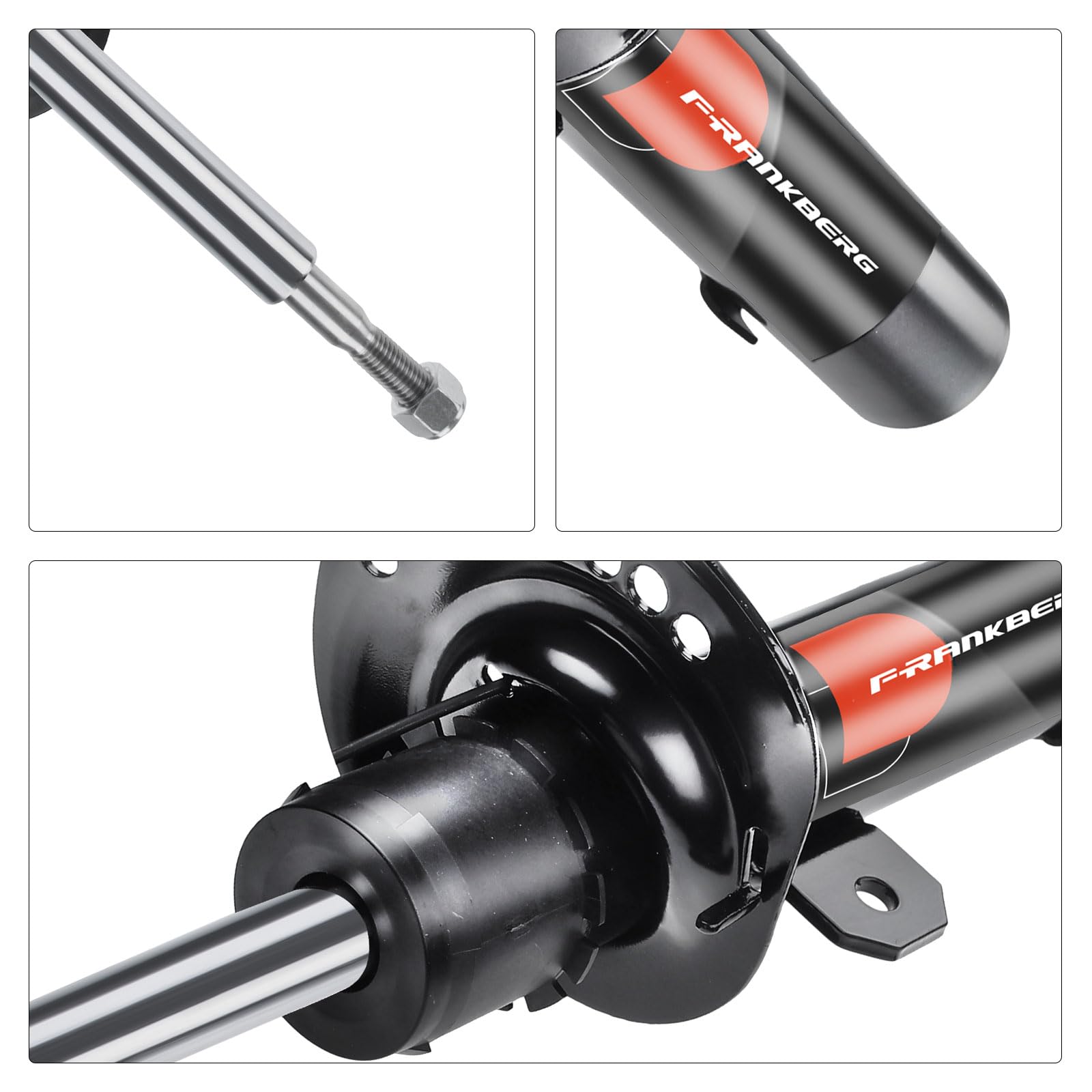 Frankberg 2 amortiguadores delanteros 465 mm presión de gas 312937 16430 | Compatible con: Mondeo III Berlina B4Y, Mondeo III B5Y, Torneo Mondeo III BWY