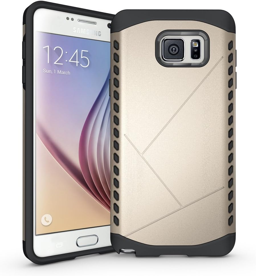Galaxy Note5,X-Master [2in1 Hybrid Dual Layer] Armor Defender Case For Samsung Galaxy Note5.[Scratch Resistant] [Shock Proof] (Gold)