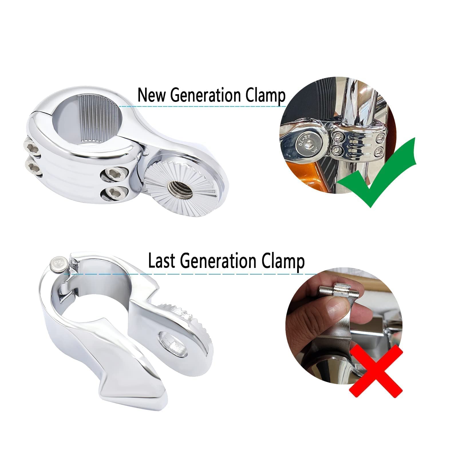 Buy [Upgraded] Highway Pegs 1 1/4 inch Foot Rest Compatible with Harley