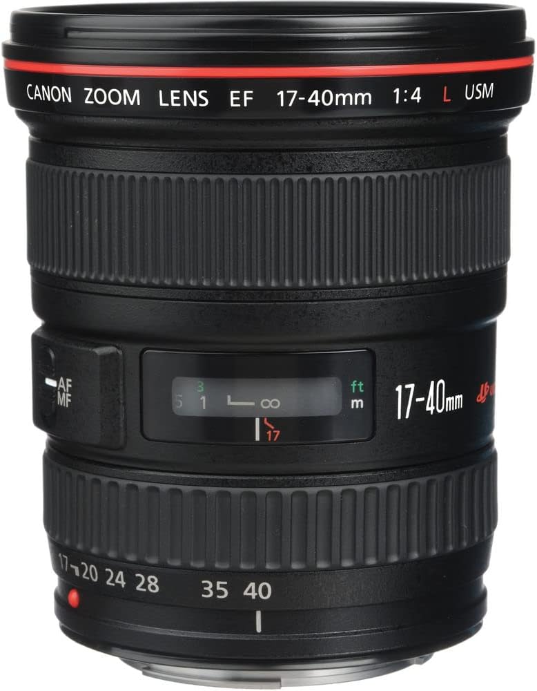 Canon EF 17-40mm f/4L USM Lens (8806A002) + Filter Kit + Backpack + 64GB Card + Card Reader + Flex Tripod + Memory Wallet + Cap Keeper + Cleaning Kit + Hand Strap + More