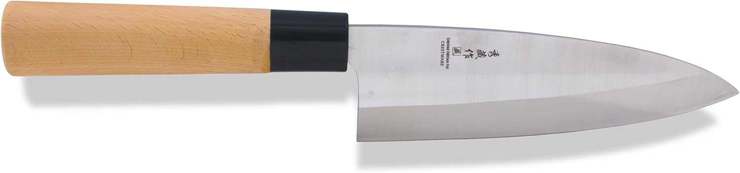 Crestware KN312 Deba Knife, 7", Silver