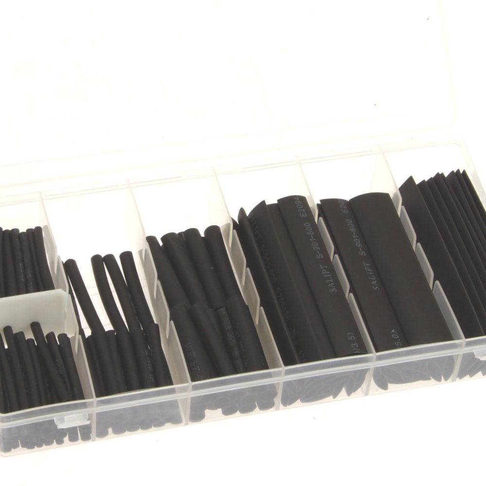 Anytime Tools 127 pc Heat Shrink Wire Wrap Cable Sleeve Tubing Sets Assorted Size w/Case