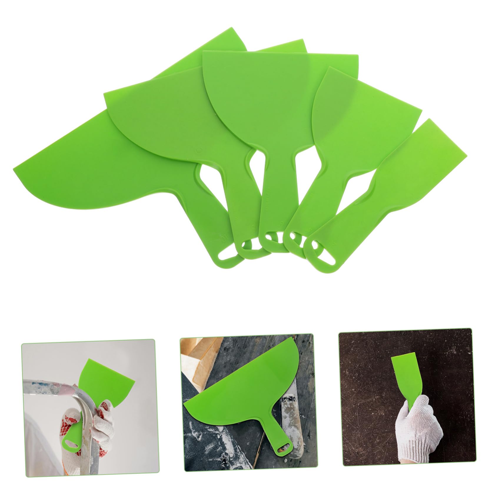 25 Juegos Espátulas Flexibles de Plástico para Masilla Raspador de Pintura y Alisado Multifuncionales para Parches Reparación y Acabado Profesional Paredes y Azulejos