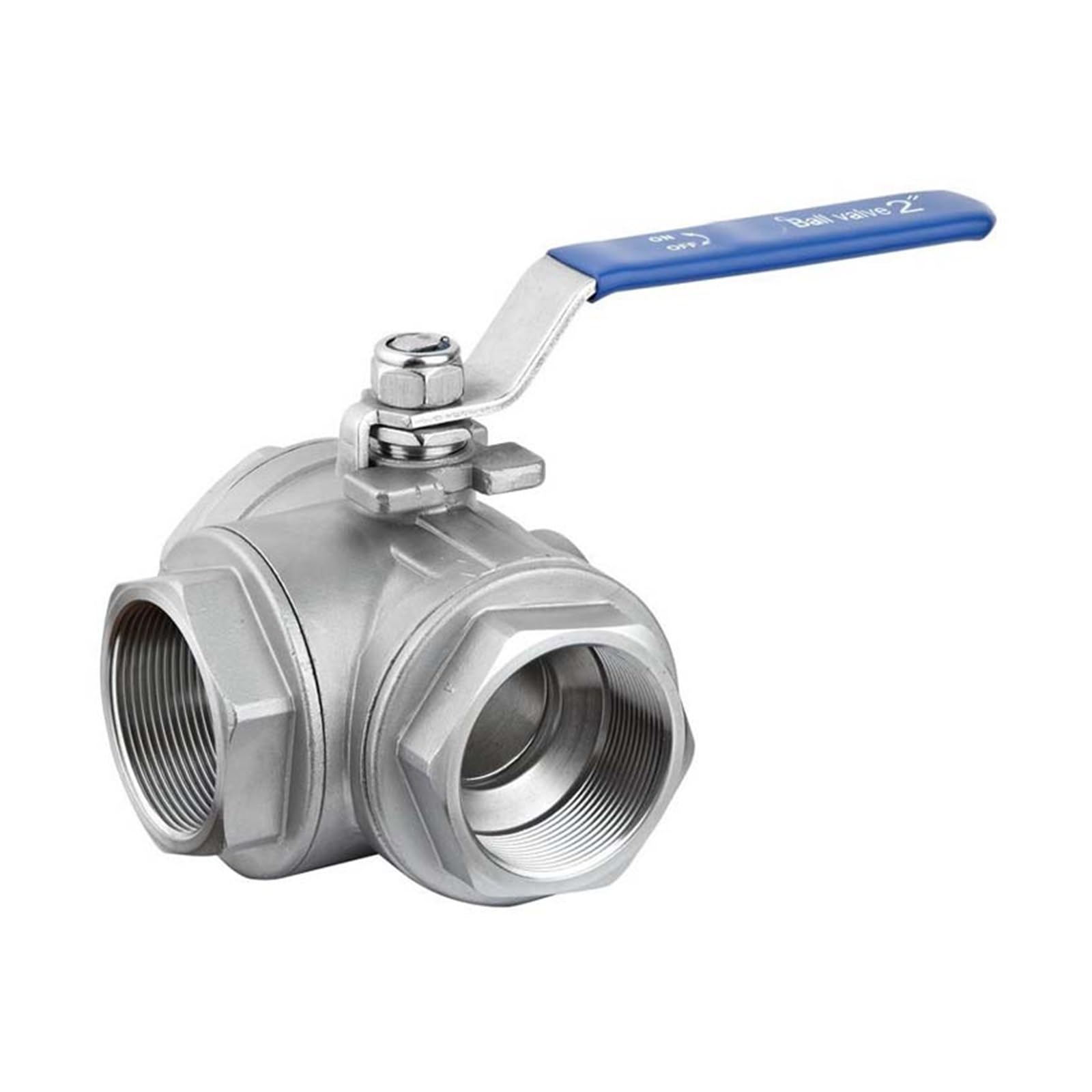 Robinet à boisseau sphérique 1/2 BSP femelle DN15 à 3 voies type L