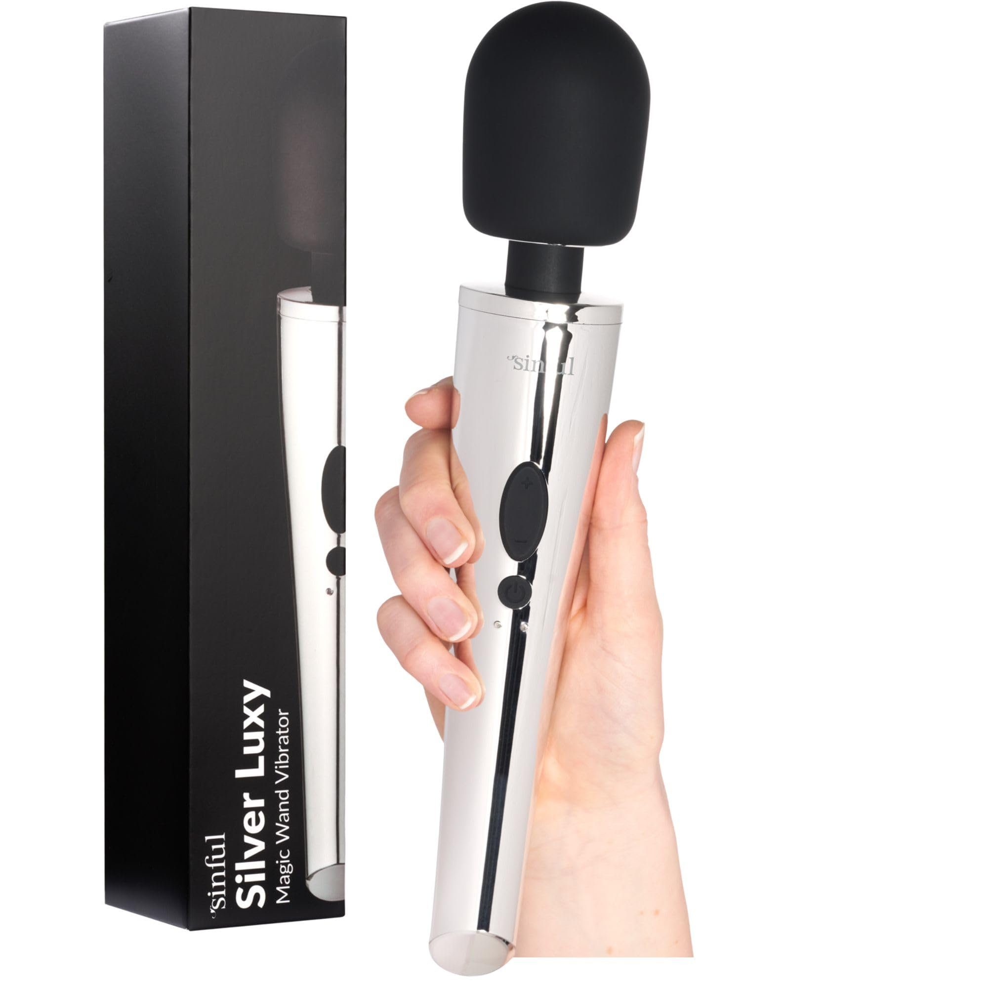 Baguette vibrante - Sinful Luxy - Masseur corporel extra puissant -  Silencieux, rsistant aux claboussures et sans fil - Vibromasseur sexuel -  Portable avec 10 rglages de vibration - Argent : Amazon.fr: Hygine et  Sant