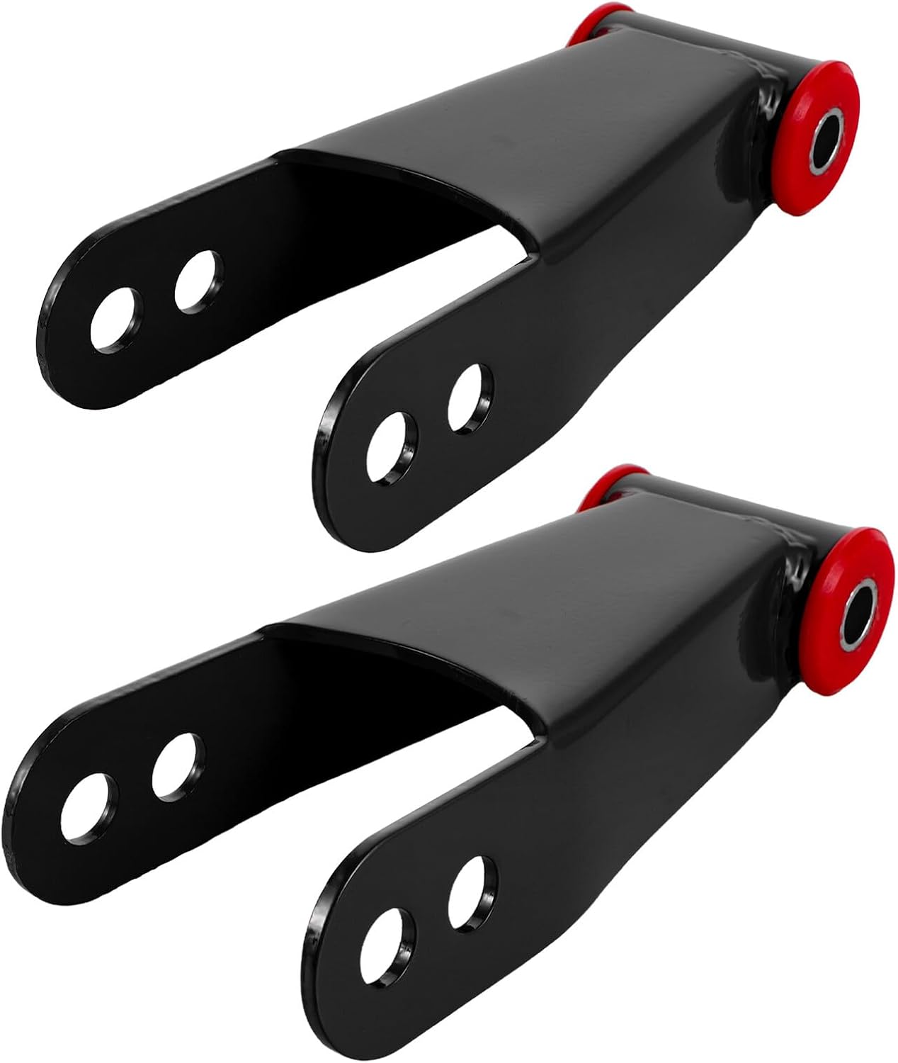 2pcs 2-inch Rear Drop Shackles Kit for Vehicle Suspension, Metal Rear Lift Leaf Spring Drop Shackle Replacement Compatible with Chevrolet C1500 C2500, Automotive Suspension Parts