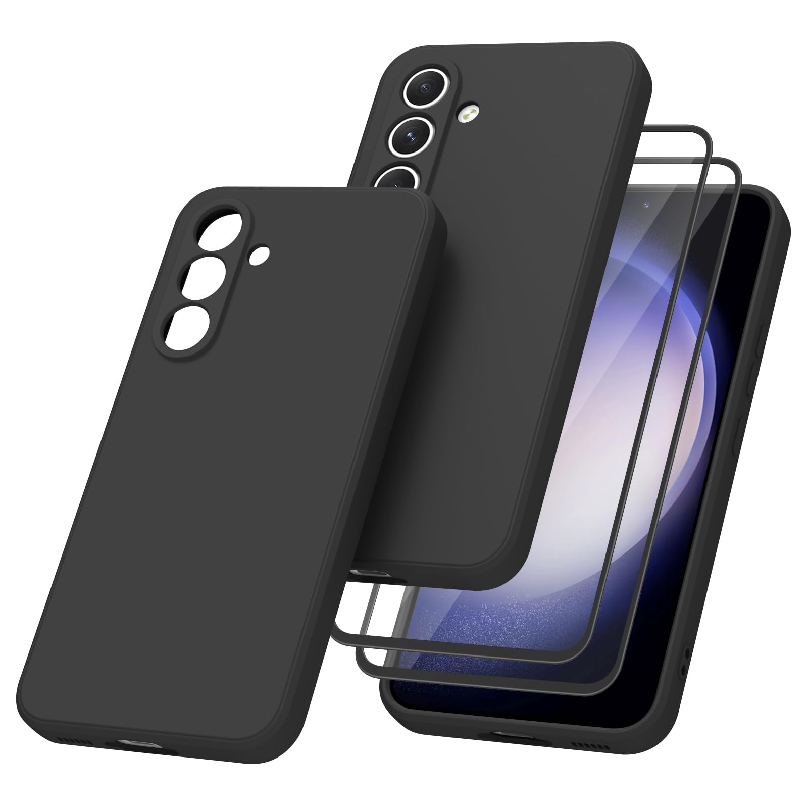 Meliya Back Cover Case Only Compatible for Samsung Galaxy S23 FE with 2 Screen Protector, Silicone Case Cover Rugged Flexible Durable Anti-Slip Protection Shockproof for Samsung S23 FE (Graphite Gray) (B0D4Q877D3) Amazon Price History, Amazon Price Tracker