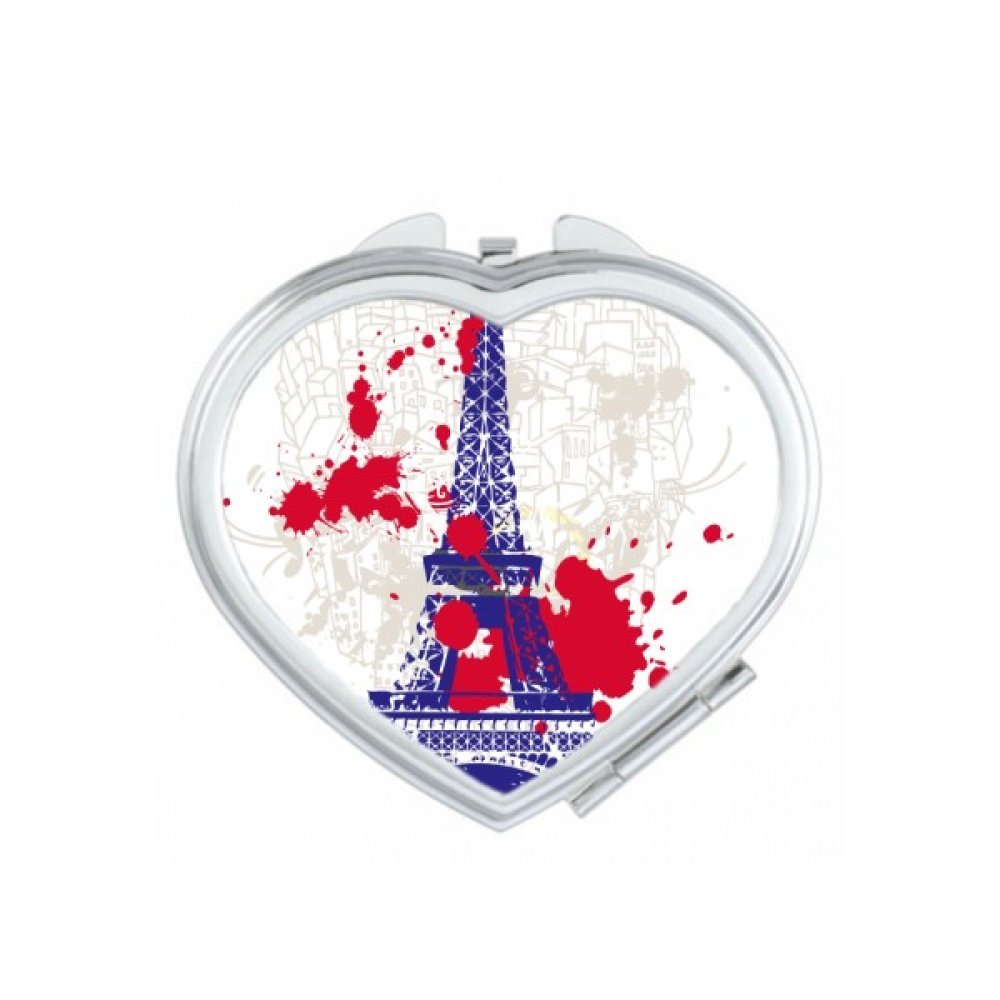 Miroir compact Tour Eiffel Paris parfait pour retouches en voyage