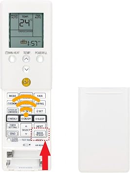 Replacement Remote Control for Fujitsu AIRSTAGE Air Conditioner AR-REW3E, Part Number 9352446290