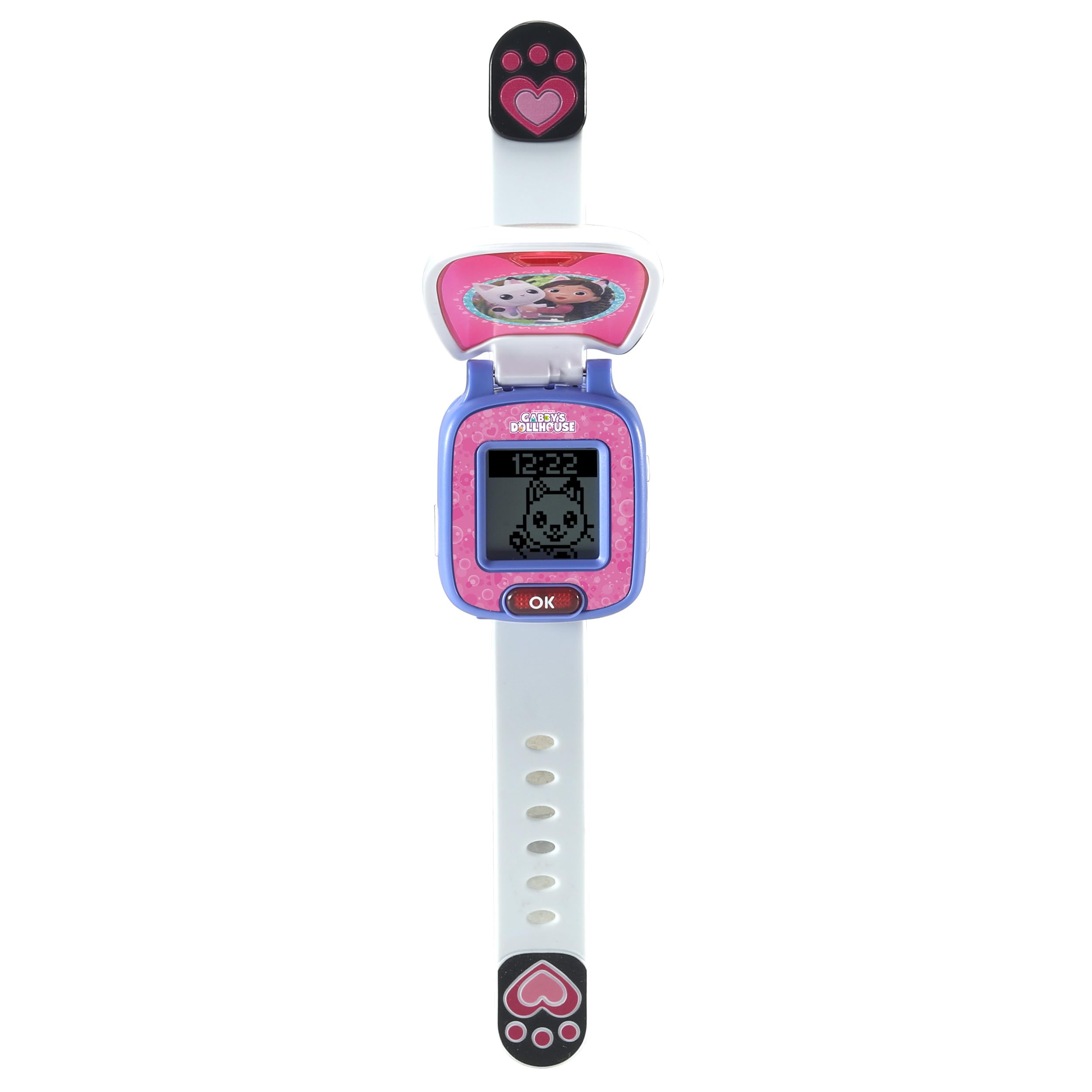 VTech Gabby's Dollhouse Pandy zegarek edukacyjny – zegarek dziecięcy z cyfrowym wyświetlaczem, timerem, stoperem, budzikiem i zabawnymi grami – dla dzieci w wieku 3-6 lat
