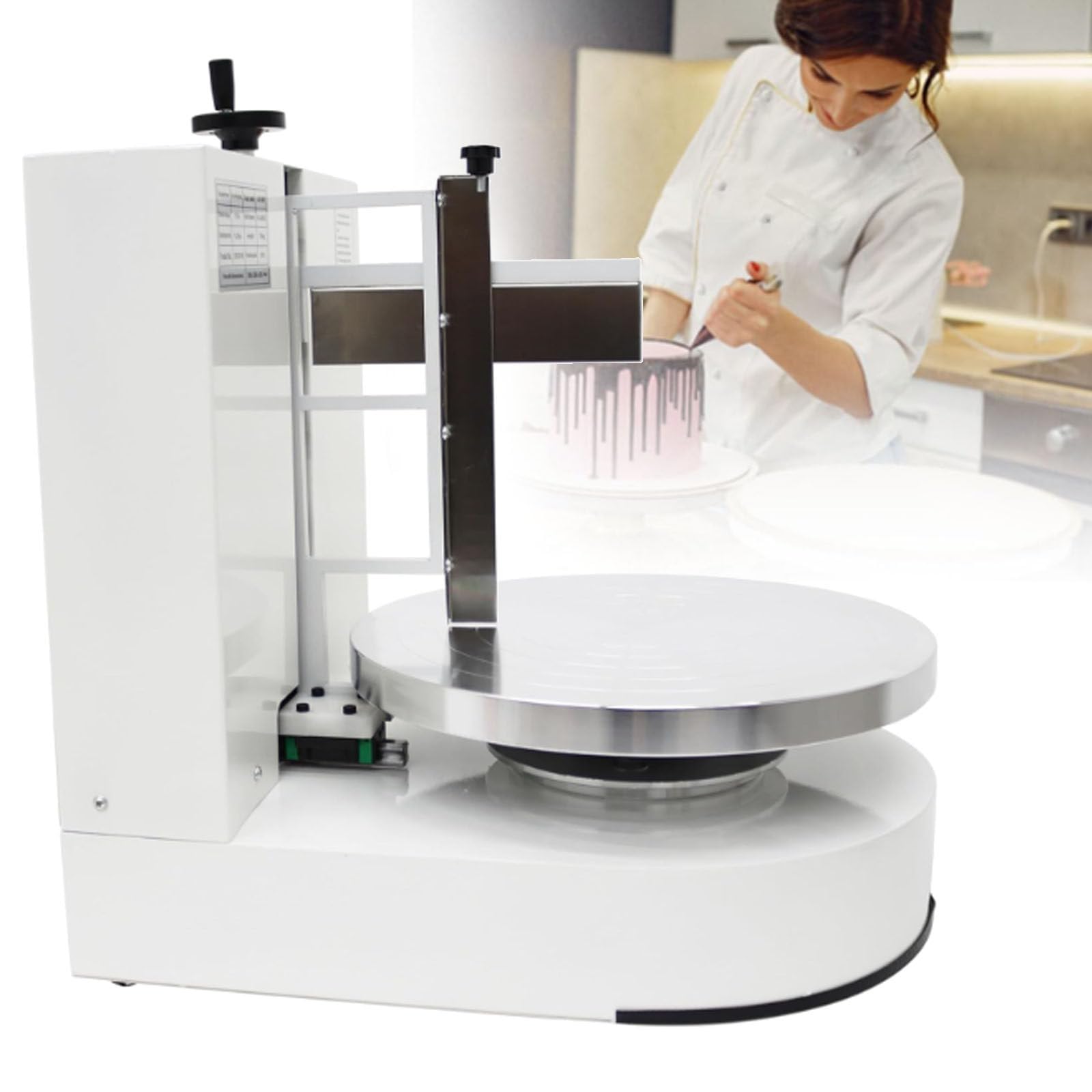 Machine à glaçage électrique pour gâteaux, idéale pour Le glaçage et Le nappage au Beurre, Parfaite pour Les boulangeries et Les gâteaux d'anniversaire.