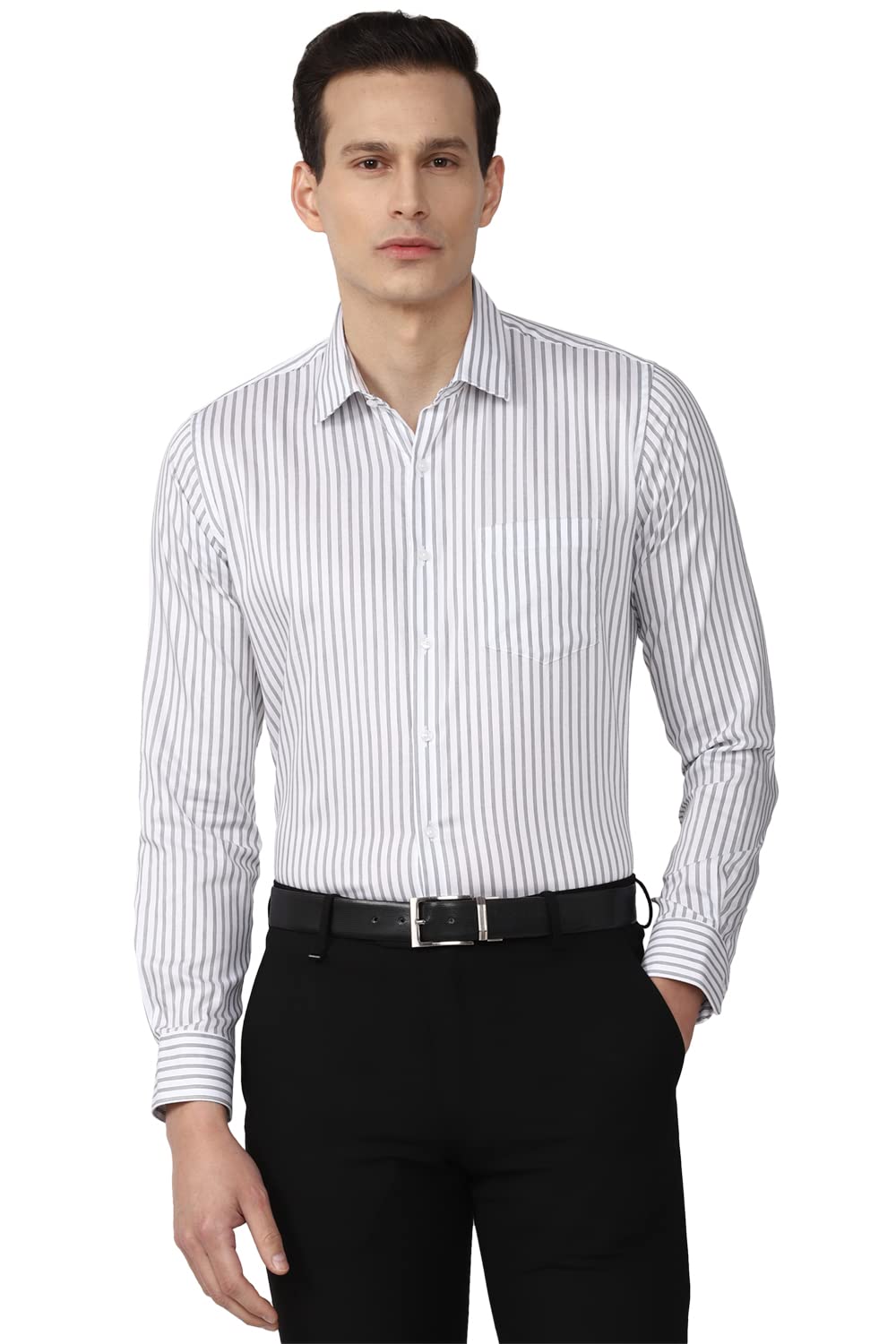Formal Striped Shirt for Men| Premium Cotton| Full Sleeves| Slim Fit |Breathable Fabric